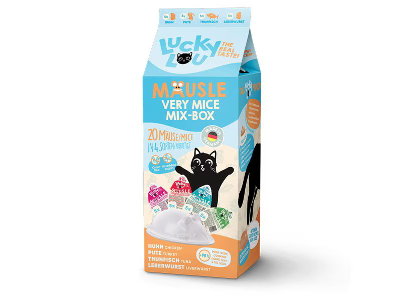 Lucky Lou Katzen-Nahrungsergänzung Mäusle Multipack, 20 x 28 g