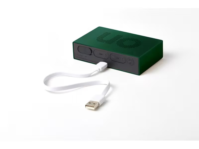 Lexon Digitalwecker Flip Premium Dunkelgrün