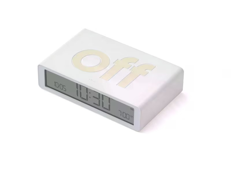 Lexon Digitalwecker Flip Classic Weiss