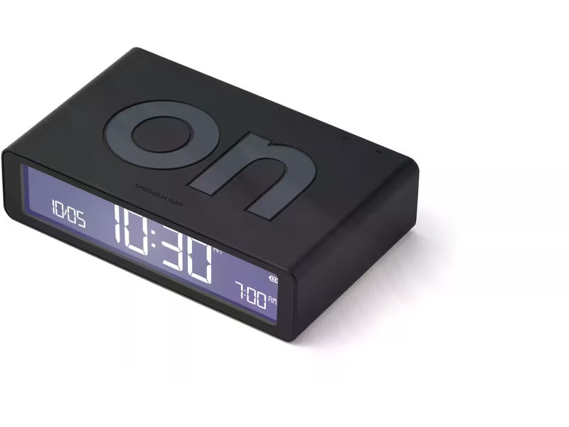 Lexon Digitalwecker Flip Classic Schwarz