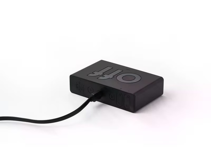 Lexon Digitalwecker Flip Classic Schwarz