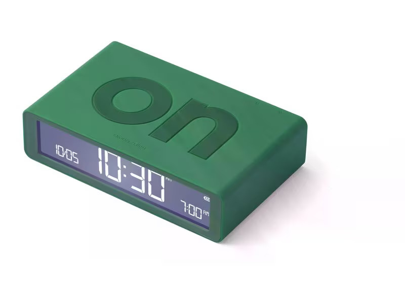 Lexon Digitalwecker Flip Classic Grün