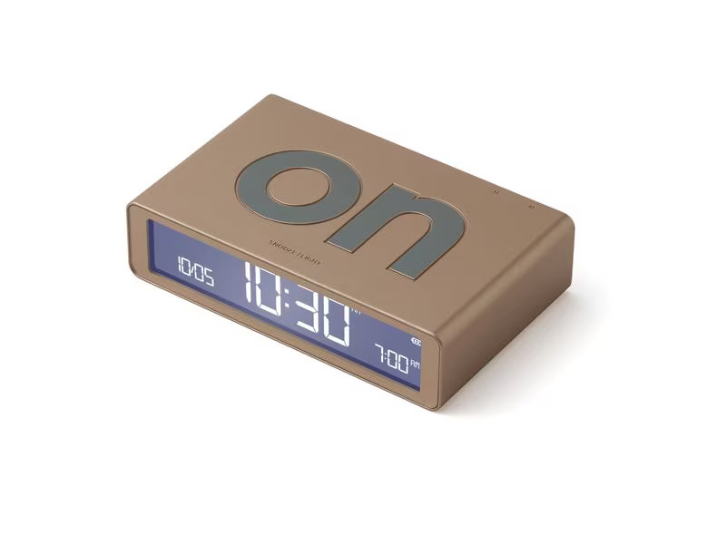 Lexon Digitalwecker Flip Classic Gold