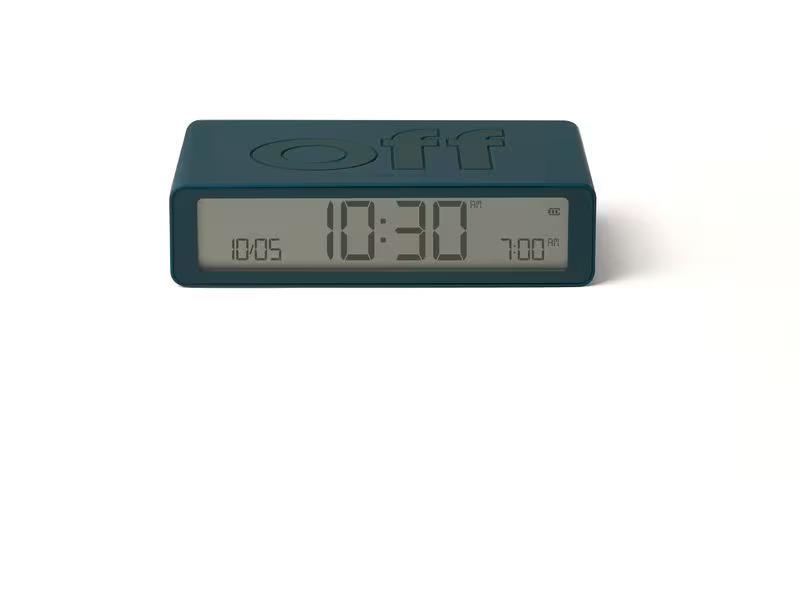 Lexon Digitalwecker Flip Classic Blau