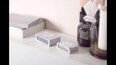Lexon Digitalwecker Flip Classic Dunkelgrau