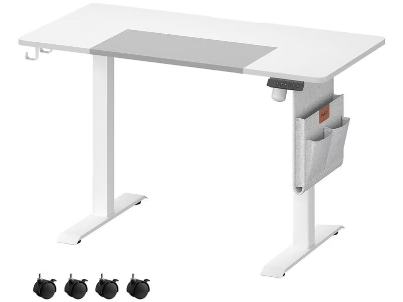 Songmics Tischgestell mit Platte 120 x 60 cm, höhenverstellbar