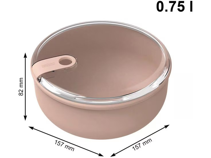 Rotho Lunchbox Ela 0.75 l, Meadow Rosa