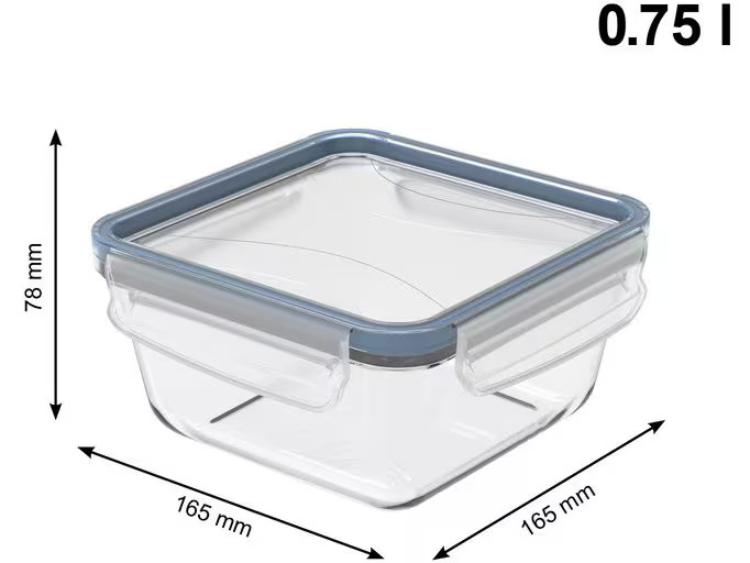 Rotho Kühlschrankorganizer Click &amp; Lock 3 x 0.75 l