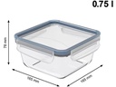 Rotho Kühlschrankorganizer Click &amp; Lock 3 x 0.75 l