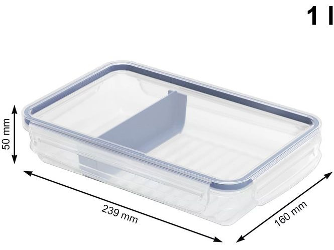 Rotho Kühlschrankorganizer Click &amp; Lock 1 l