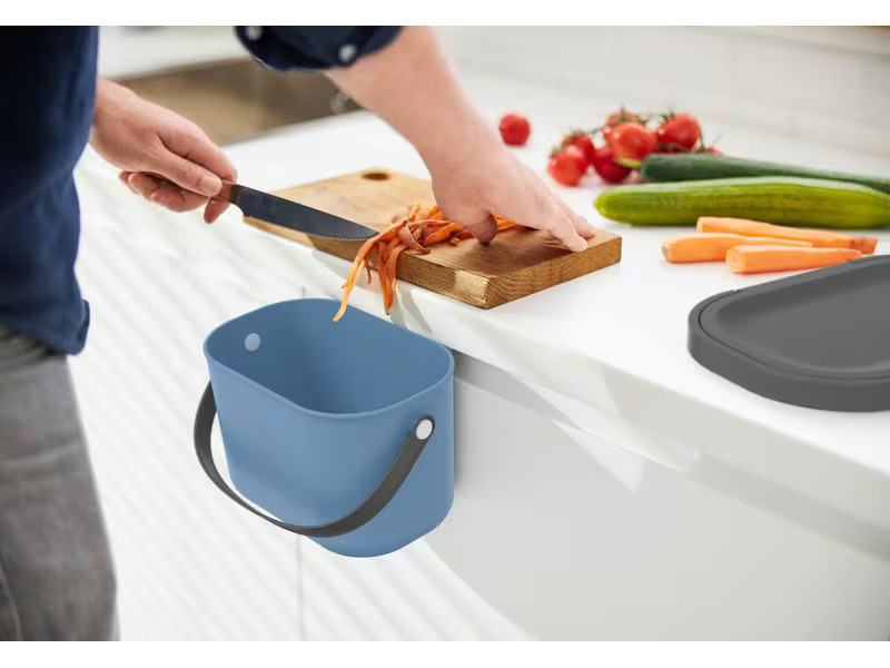 Rotho Komposteimer Albula 3.2 l, Horizon Blau