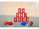 BS Toys Wurfspiel Büchsenwerfen rot mit Zahlen