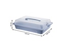 Rotho Tortenbutler Cool &amp; Fresh Blau/Transparent