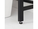 VASAGLE mit Schrank 64 x 24 x 171 cm, Braun/Schwarz
