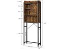 VASAGLE mit Schrank 64 x 24 x 171 cm, Braun/Schwarz