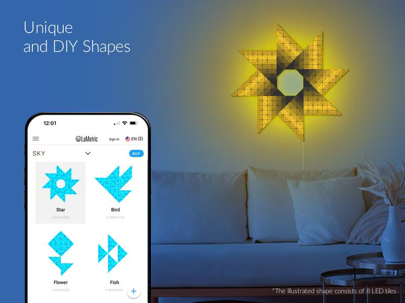 LaMetric Sky Lightpanel Starter Kit, 2 Stück