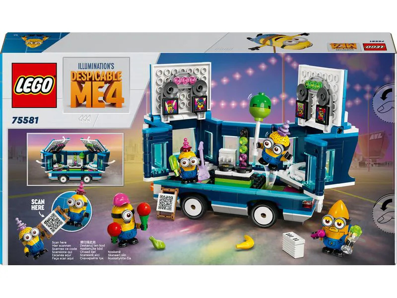 LEGO® Despicable Me 4 Minions und der Party Bus 75581