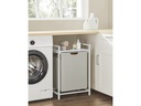 VASAGLE Wäschekorb  mit Ablage 65 l, Weiss