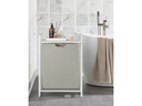 VASAGLE Wäschekorb  mit Ablage 65 l, Weiss