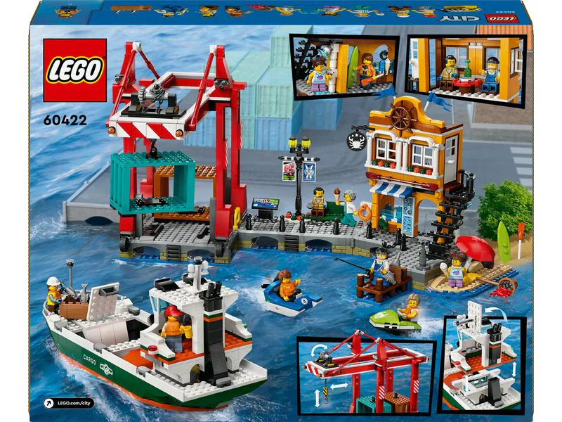 LEGO® City Hafen mit Frachtschiff 60422