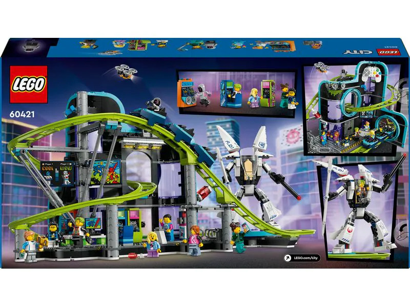LEGO® City Achterbahn mit Roboter-Mech 60421