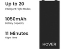 HOVERAir RC-Akku LiPo 1050 mAh 7.7 V Hoverair X1, Weiss