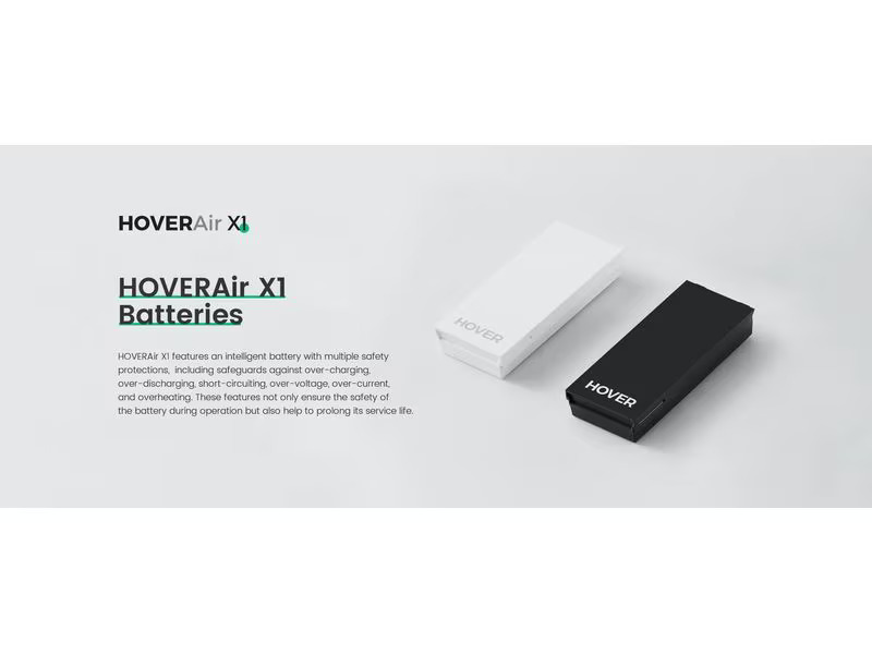 HOVERAir RC-Akku LiPo 1050 mAh 7.7 V Hoverair X1, Weiss