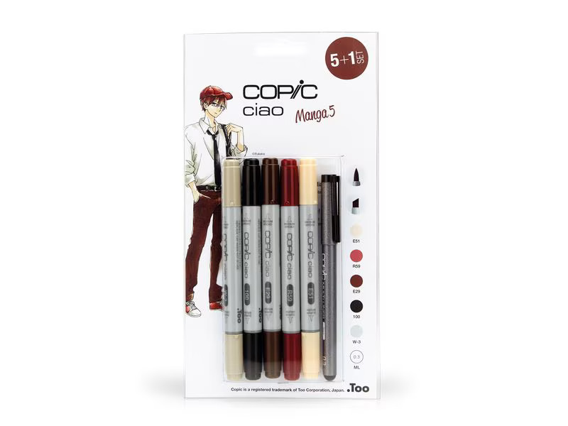 Copic Grafikmarker Ciao 5+1 Set Manga 5