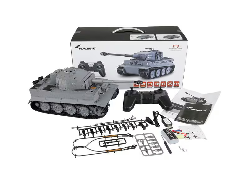 Amewi Panzer Tiger I MP mit IR Battlefunktion, RTR, 1:24