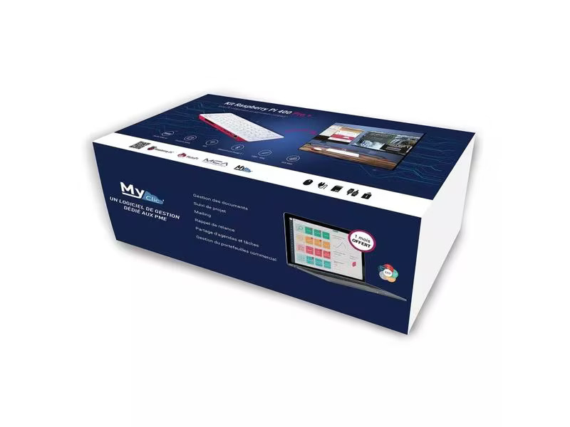 HutoPi Starter Kit Raspberry Pi 400 Pro+ DE 4 GB, 128 GB SD