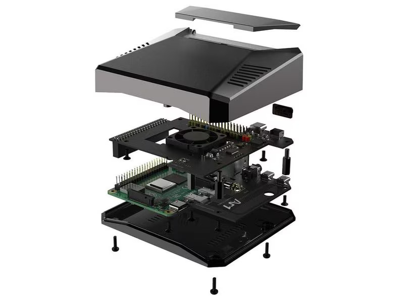 HutoPi Starter Kit MiniPC Switcher Raspberry Pi 4, 4 GB, 256 GB