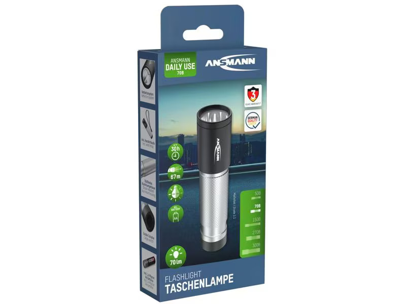 Ansmann Taschenlampe Daily Use 70B, 70 lm