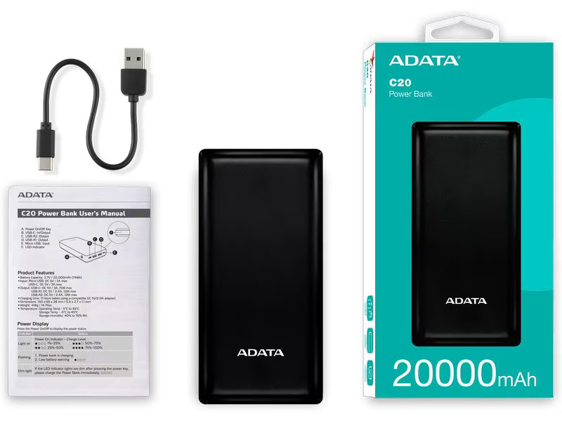 ADATA Powerbank C20 12600 mAh