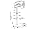 CE TV-Trolley My Wall HP 108 Weiss