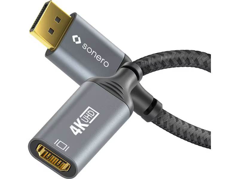 sonero Adapterkabel DisplayPort - HDMI
