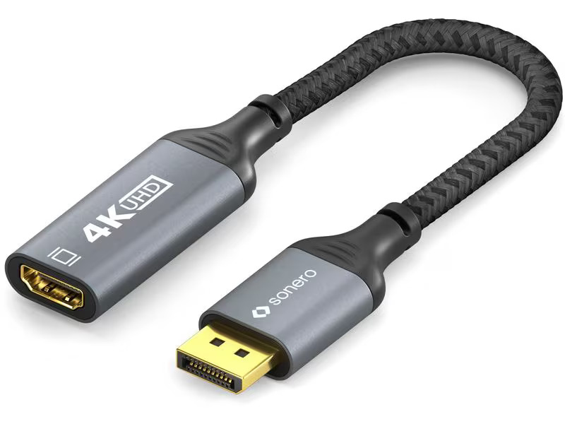 sonero Adapterkabel DisplayPort - HDMI