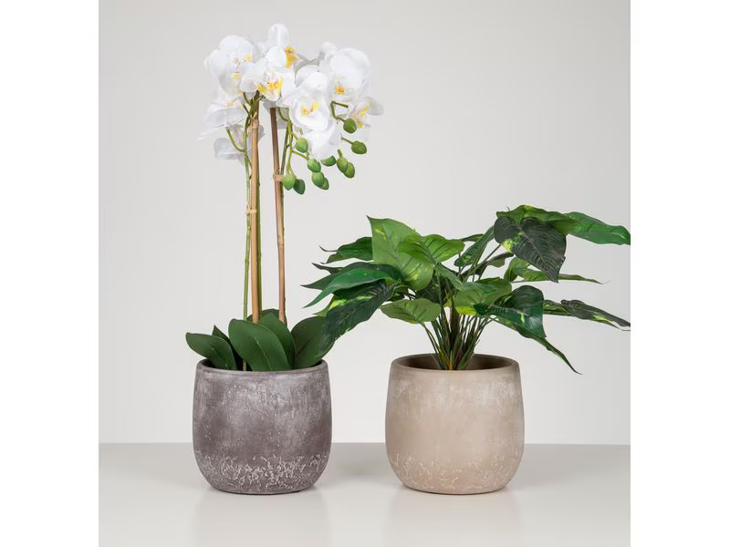 scheurich Blumentopf Dune 6.1 l, Crème