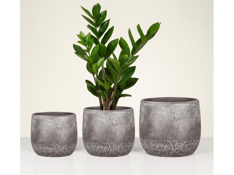scheurich Blumentopf Dune 1.9 l, Braun