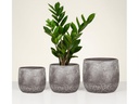 scheurich Blumentopf Dune 1.9 l, Braun