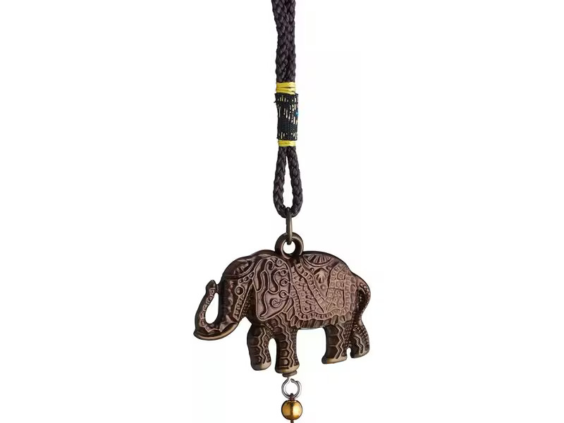 relaxdays Windspiel Feng Shui Elefanten 45.5 cm