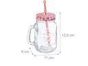 relaxdays Trinkglas Summer 500 ml, 12 Stück, Mehrfarbig