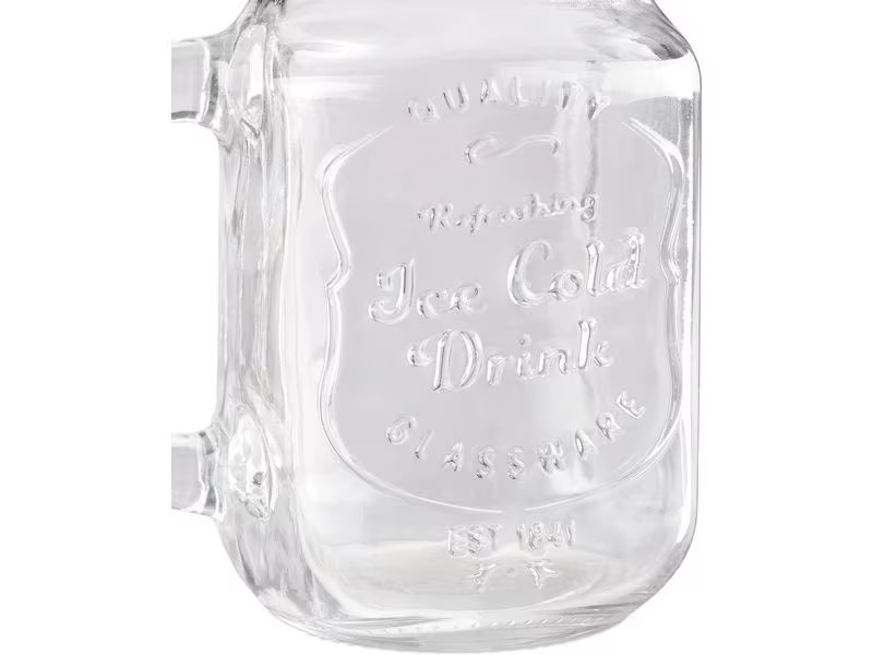 relaxdays Trinkglas Summer 500 ml, 12 Stück, Mehrfarbig