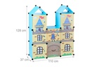 relaxdays Steckregal Kinderzimmer als Ritterburg