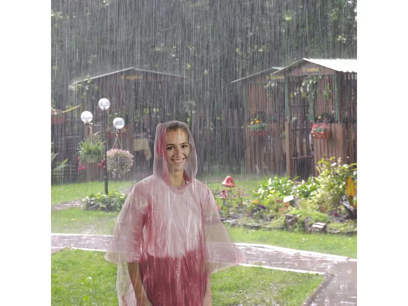 relaxdays Regenponcho 20 Stück, Gelb
