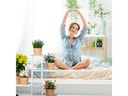 relaxdays Pflanzenständer mit Rollen 60.5 cm, Weiss