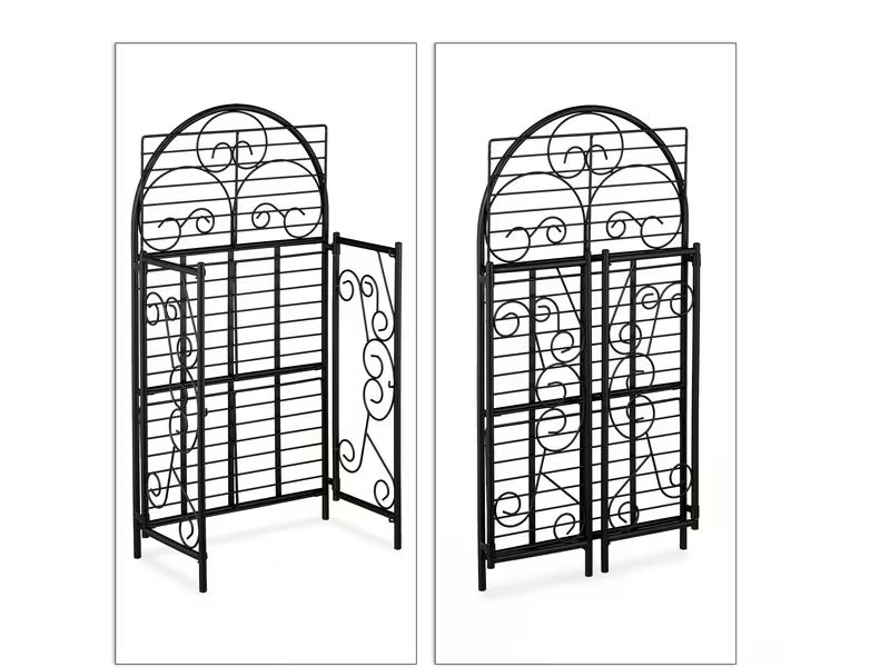 relaxdays Pflanzenständer Antik 83 cm, Schwarz