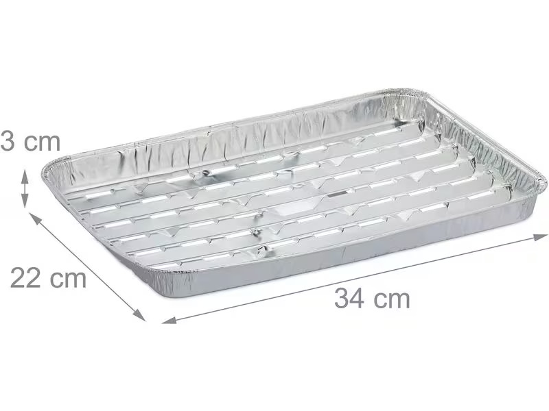 relaxdays Grillschale mit Löchern 40 Stück