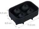 relaxdays Eiswürfelform Totenkopf 2 Stück, Schwarz