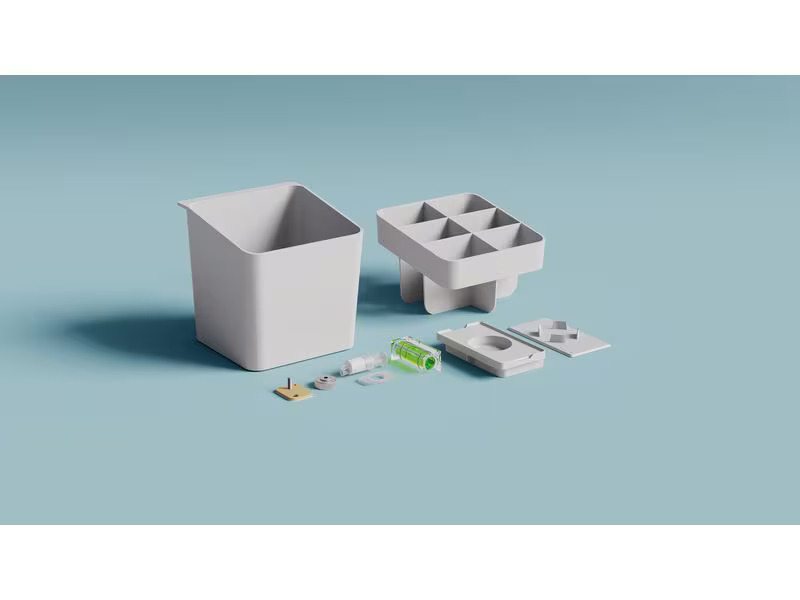 tesa Utensilienhalter Set Weiss