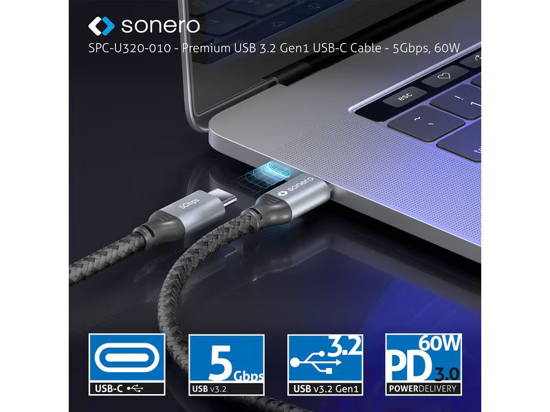 sonero USB-Kabel USB C - USB C 1 m